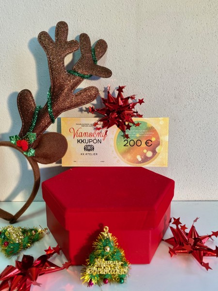 Vianočná darčeková poukážka - 200
